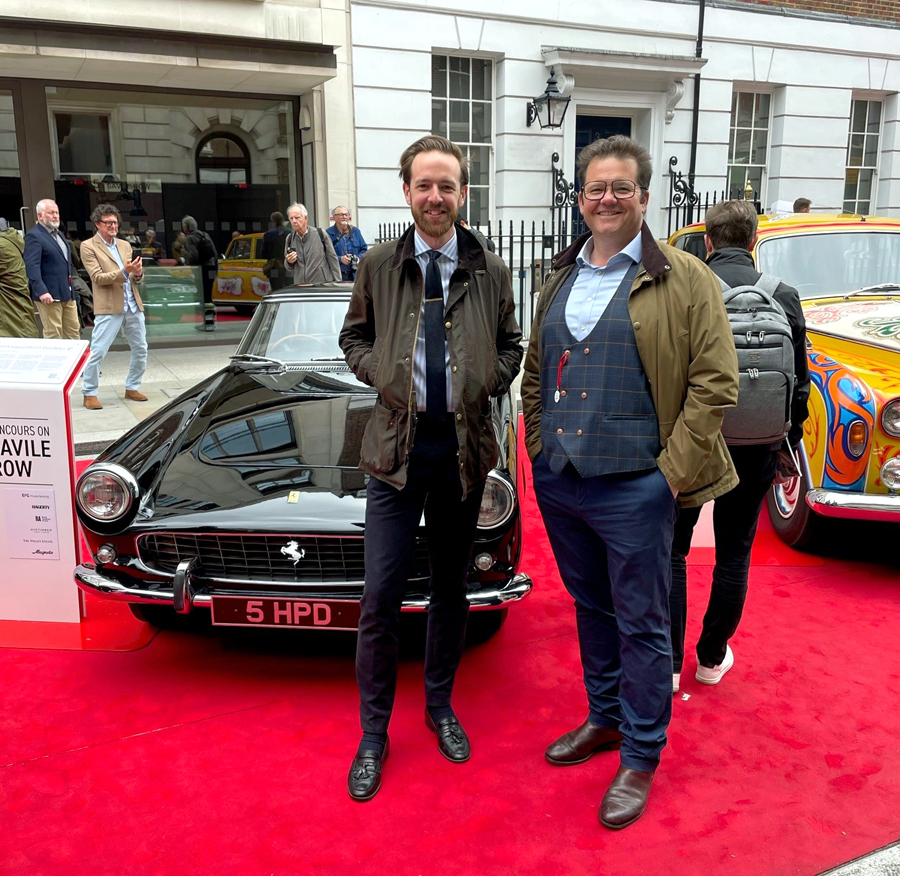 Nick Lockey-May, Haynes Heritage Engineering Manager and Chris Haynes, Chair of Haynes Motor Museum.